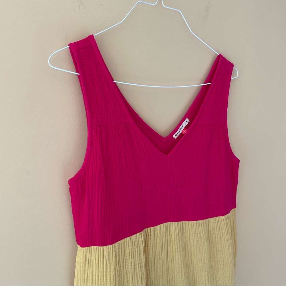 Marine Layer Colorblock Maxi Dress - Red, Yellow, Green, Blue - Picture 4 of 7